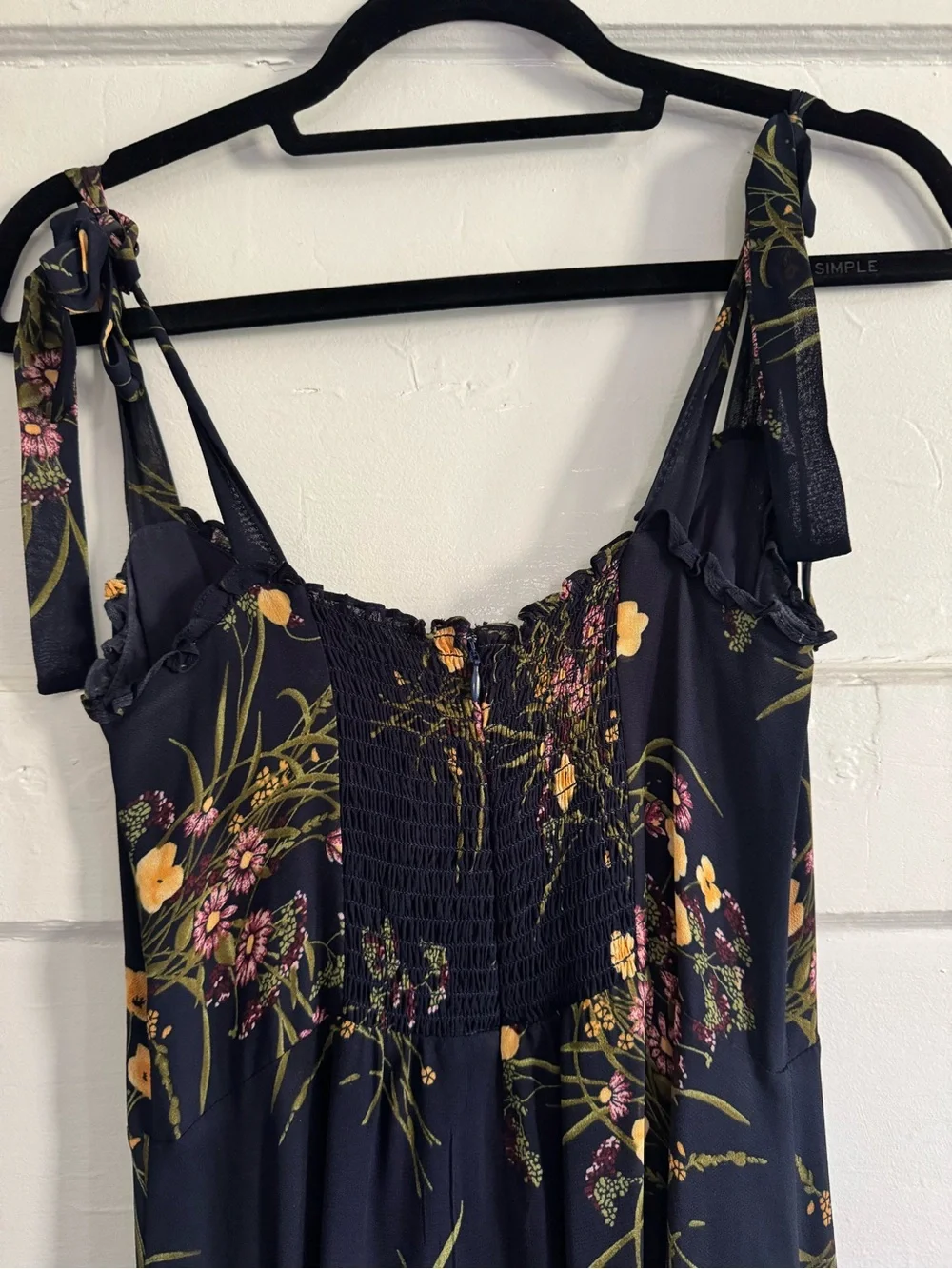 Reformation Niki Floral Tie-Shoulder Midi Dress - Picture 8 of 9